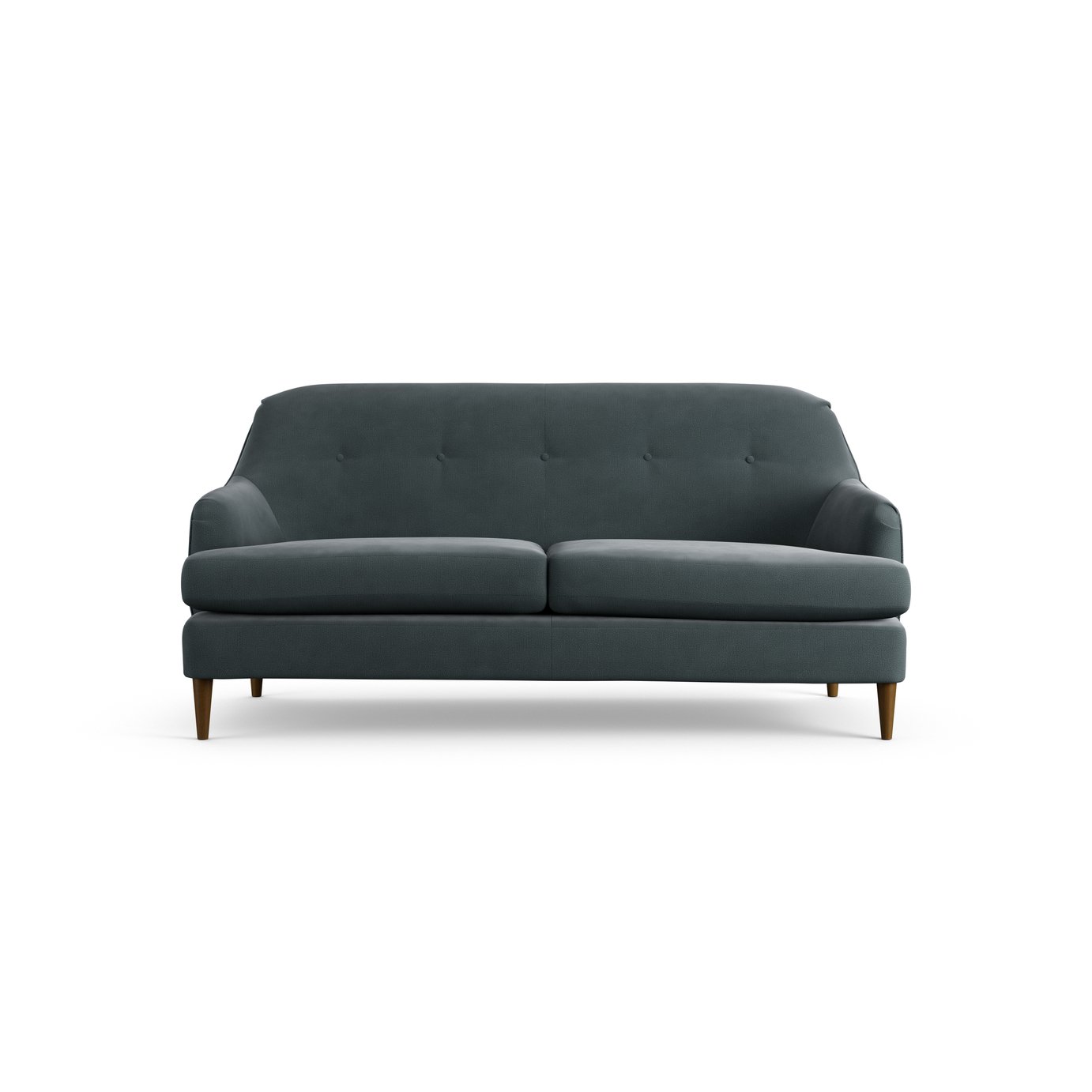 Habitat Frome Fabric 2 Seater Sofa - Charcoal - Dark Leg