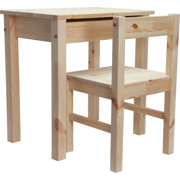 Argos childrens wooden discount table and chairs