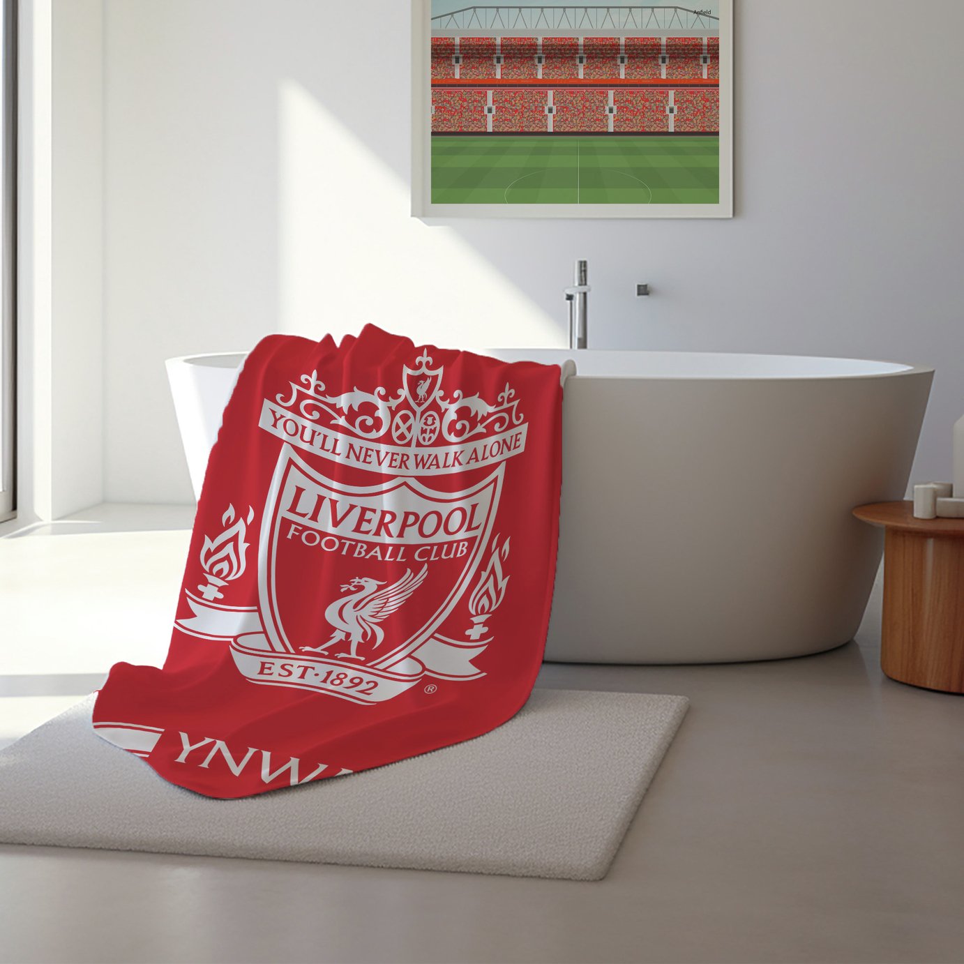 Liverpool FC Beach Towel - Red & White 