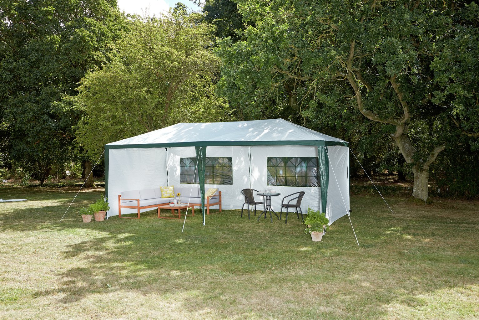 Argos Home 3m x 6m Gazebo with Side Panels