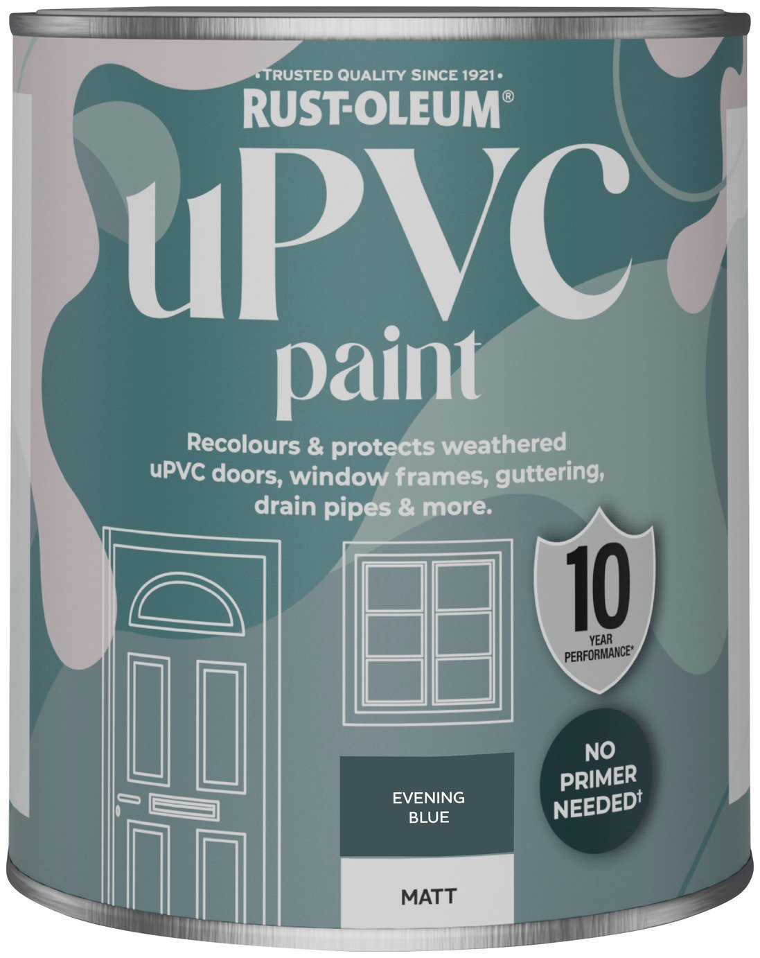 Rust-Oleum uPVC Matt Paint 750ml - Evening Blue