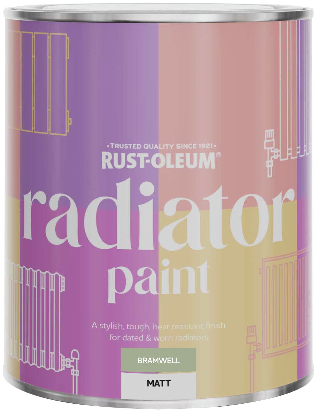 Rust-Oleum Radiator Matt Paint 750ml - Bramwell