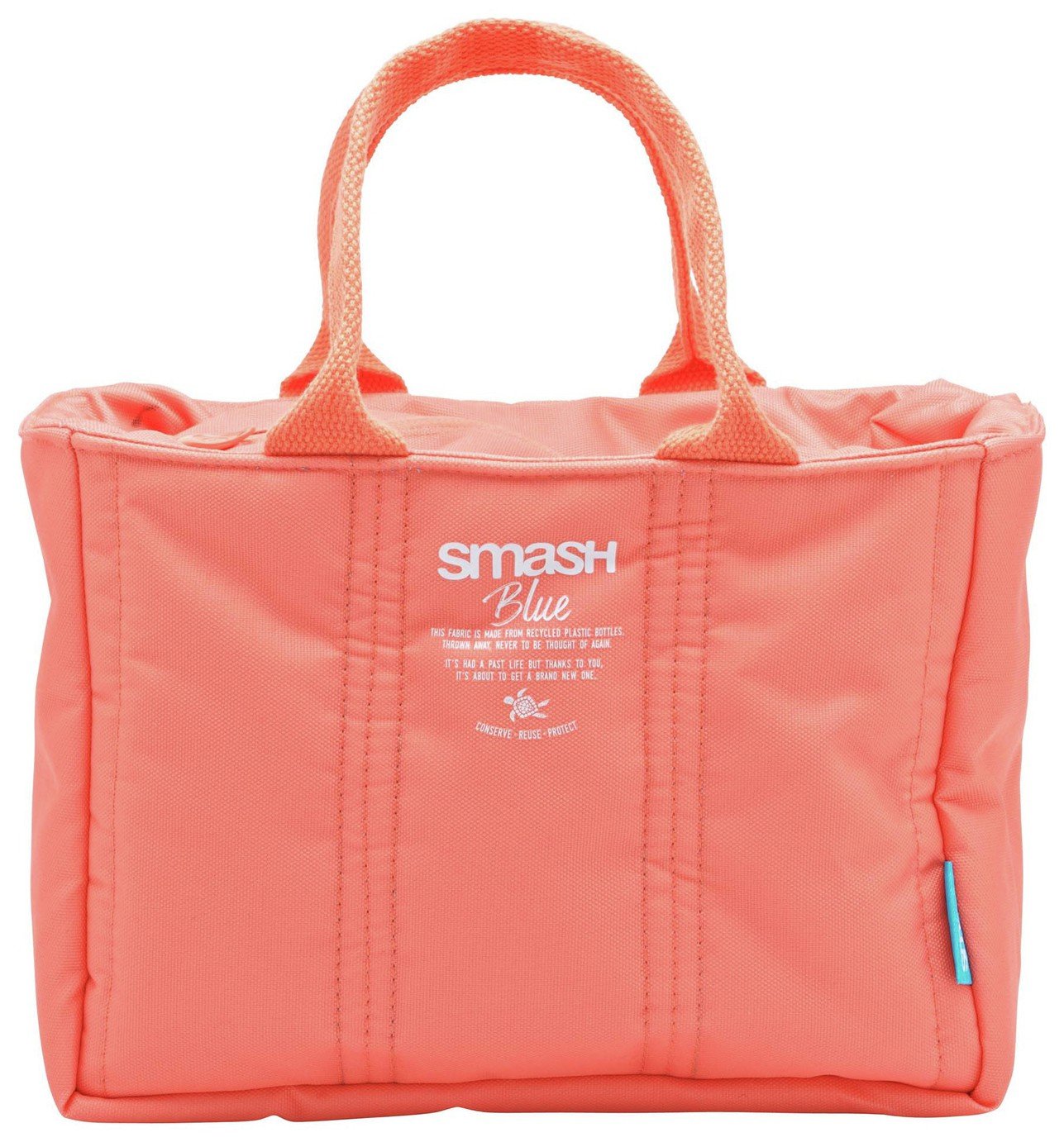 Smash Coral Quilted Lunch Bag