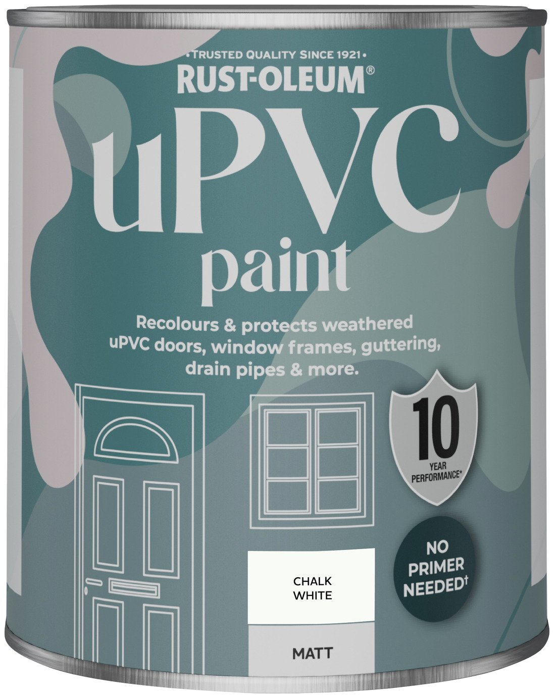 Rust-Oleum uPVC Matt Paint 750ml  - Chalk White