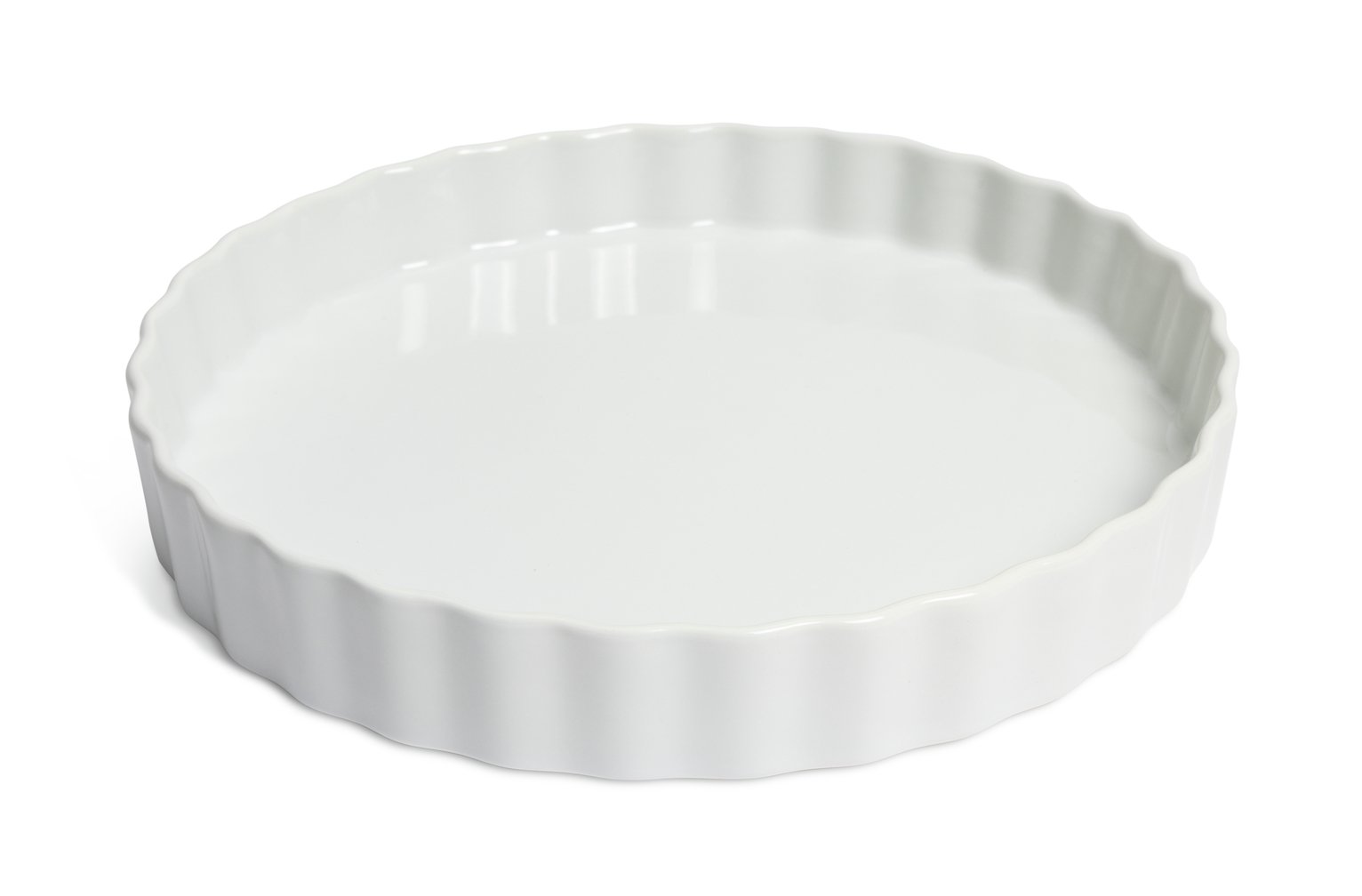 Habitat Riko 24cm Non Stick Porcelain Pie Dish - Cream
