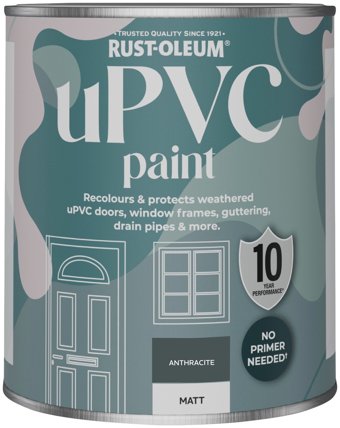 Rust-Oleum uPVC Matt Paint 750ml - Anthracite 