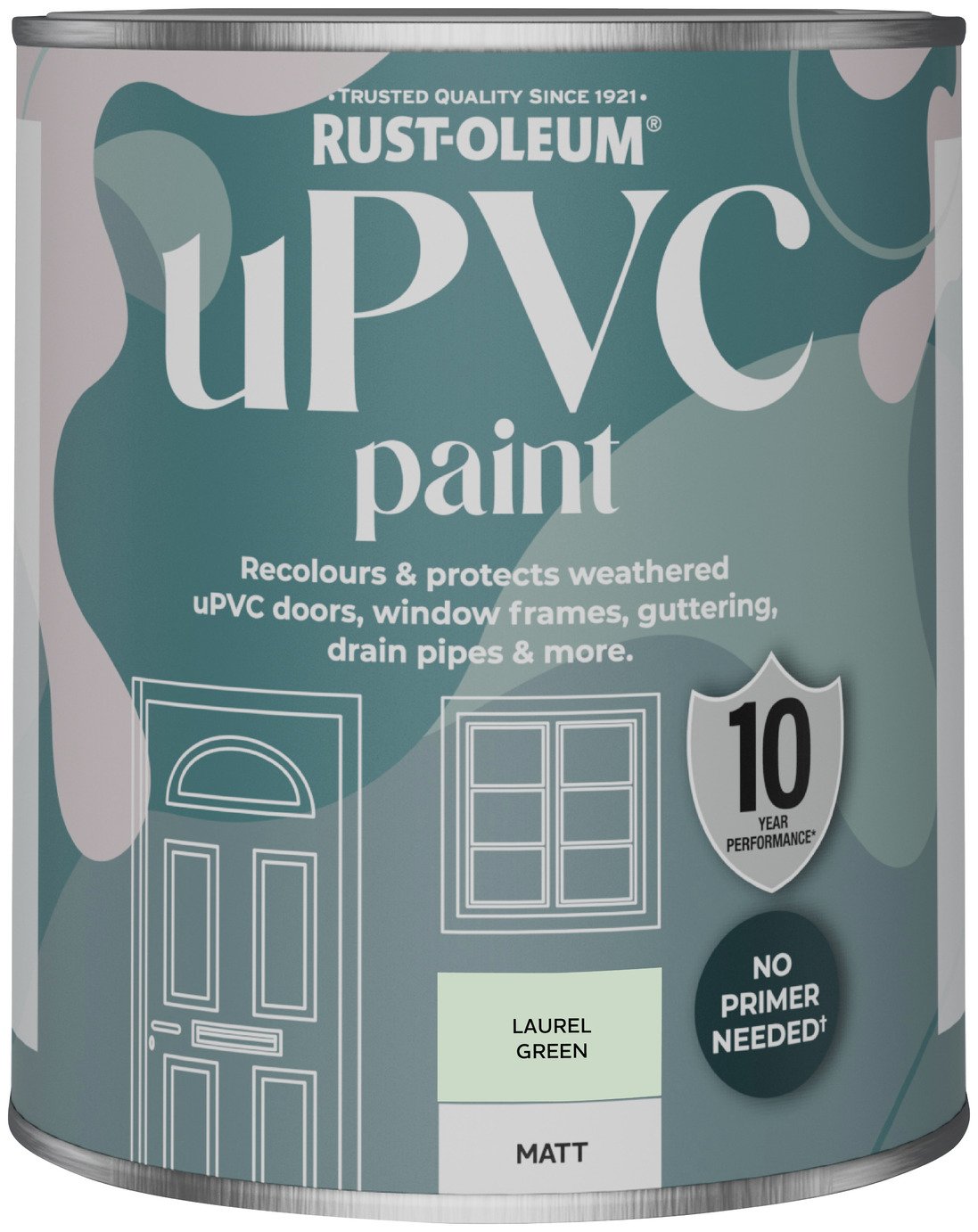 Rust-Oleum uPVC Matt Paint 750ml - Laurel Green