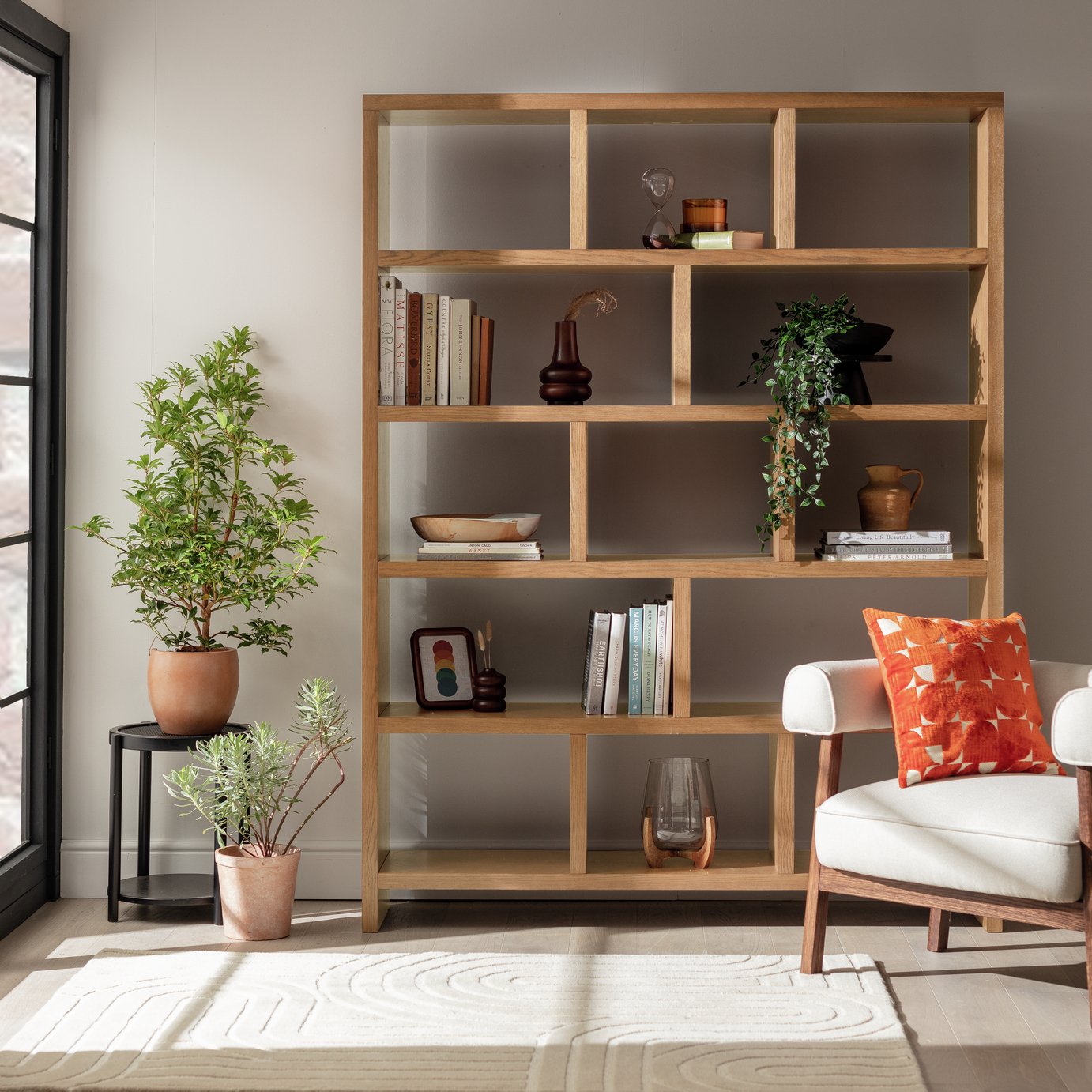 Habitat Hopkins Tall Bookcase - Oak