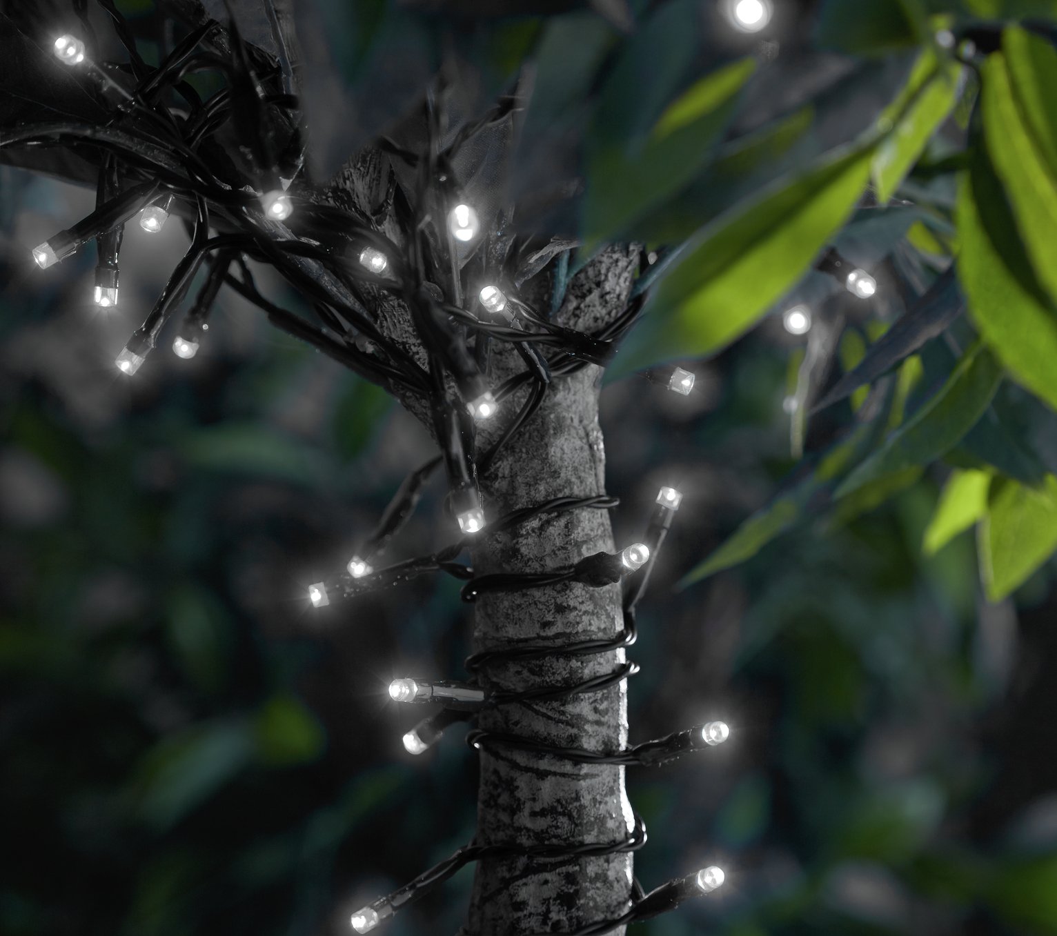Garden By Sainsbury's 200 Warm White Solar String Light