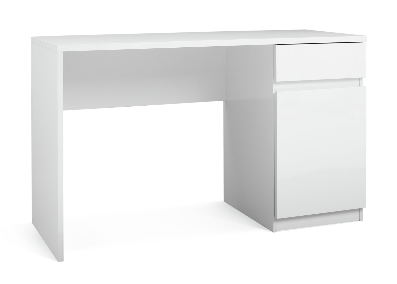 Argos Home Jenson 1 Drawer Office Desk - White Gloss