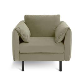 Habitat Bexley Fabric Cuddle Chair in a Box - Olive