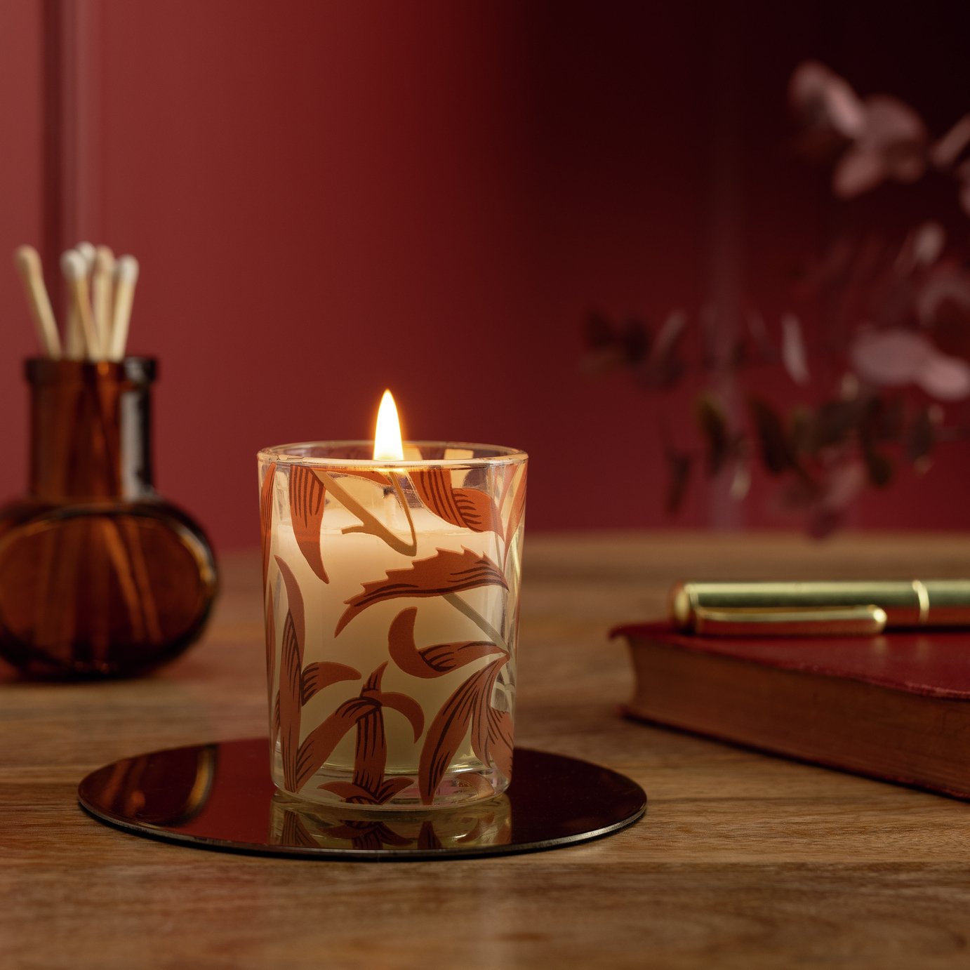 Habitat x Morris & Co. Oak & Fallen Acorn Votive Candle
