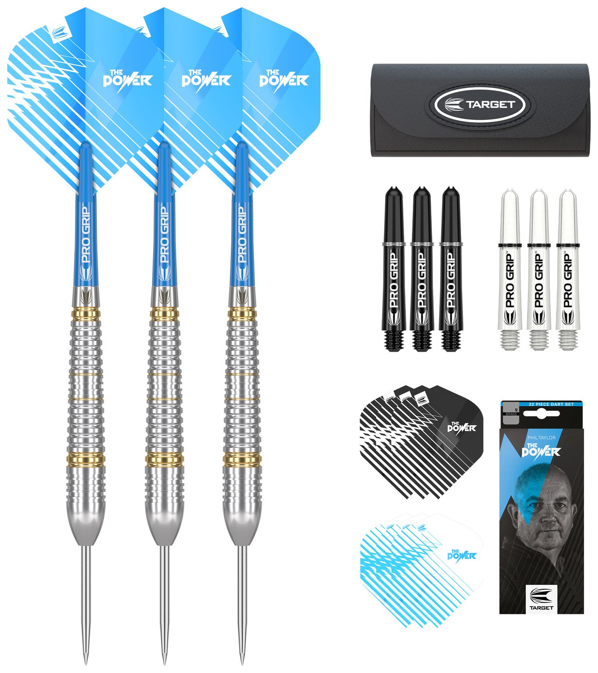 Target Phil Taylor 22g Brass Darts Set
