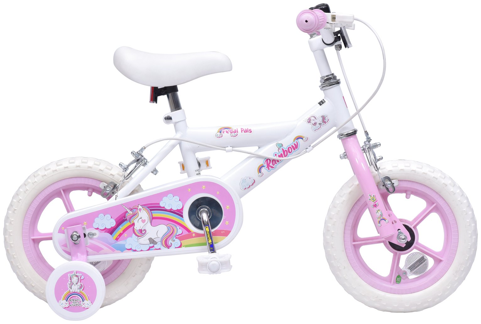 Pedal Pals 12 inch Wheel Size Kids Mountain Bike - Pink