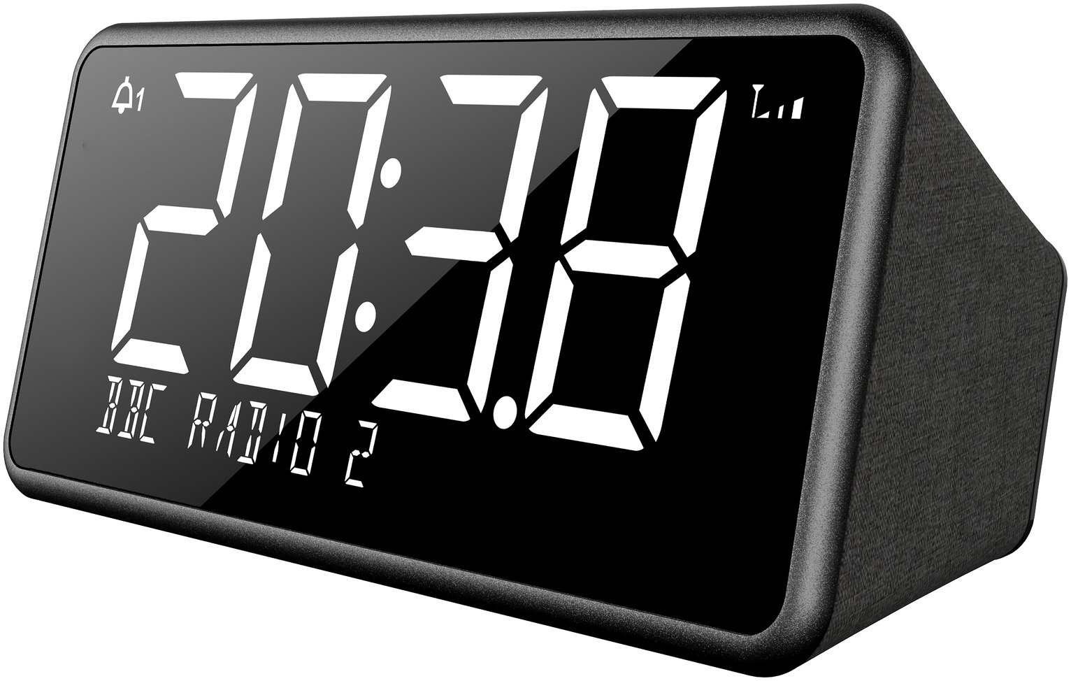Bush Oxford DAB/DAB+ FM Clock Radio & USB Charging- Black