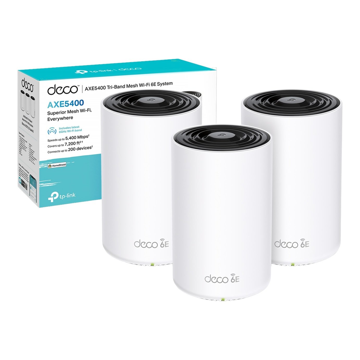 TP-Link Deco XE75 AXE5400 Whole Home Mesh Wi-Fi 6E - 3-pack