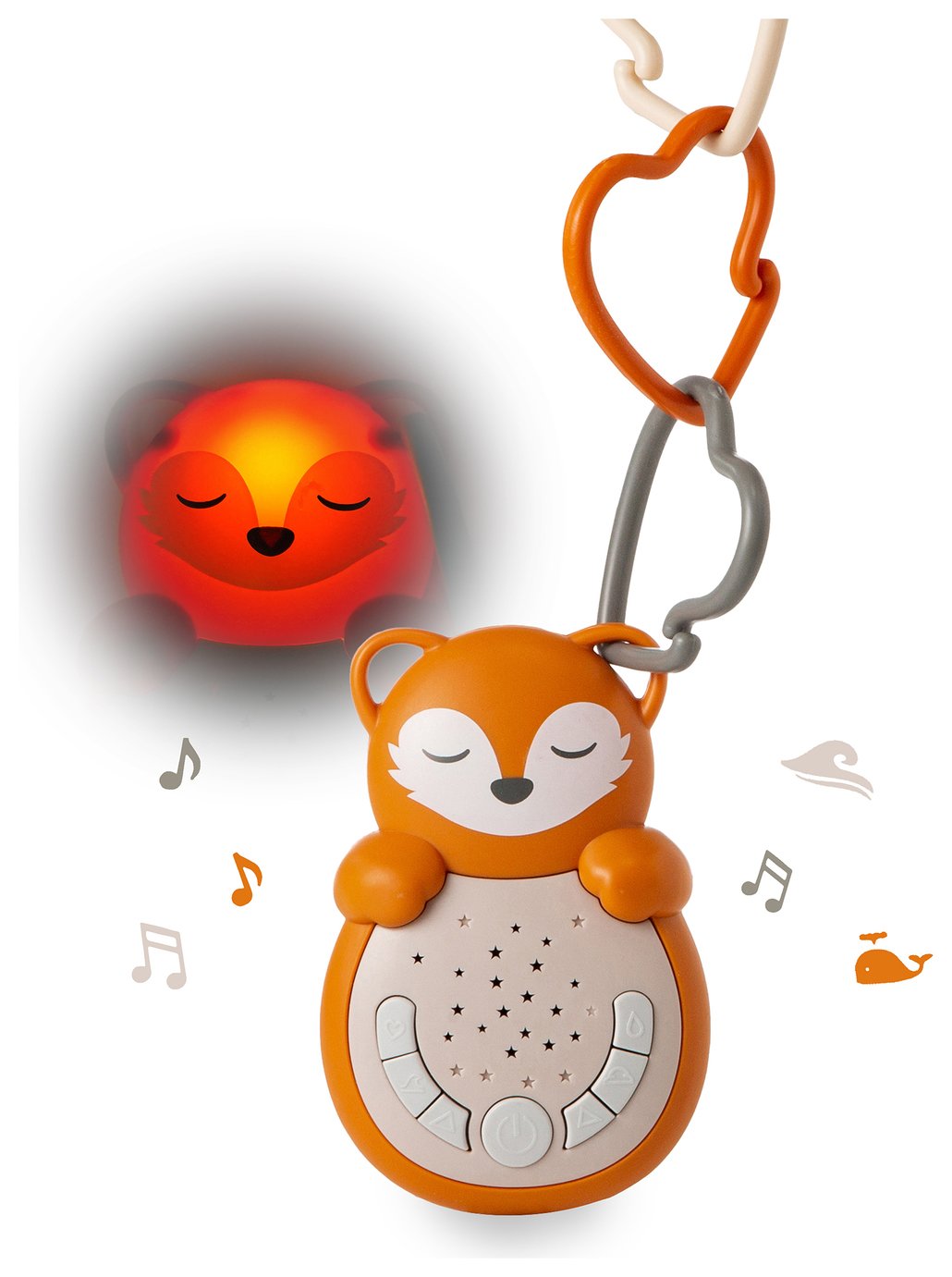 Cloud B Sweet Dreamz Fox Travel Night Light & Sound Soother