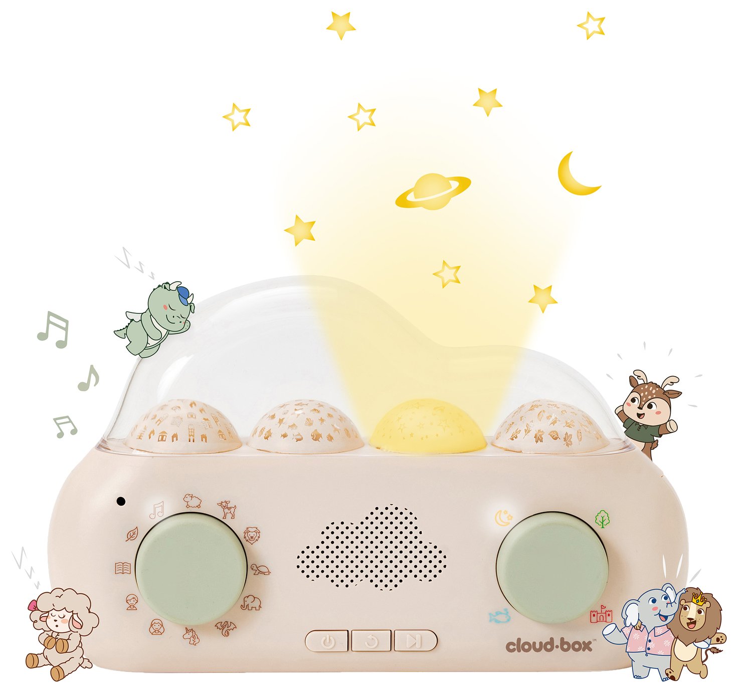 Cloud B CloudBox Story Telling Night Light Projector Soother