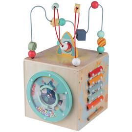 Wooden activity cube walker sales