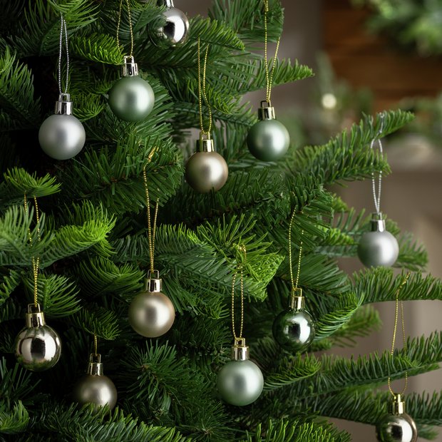 Buy Habitat Pack of 49 Timeless Mini Christmas Baubles Christmas tree decorations Habitat