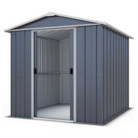 YardMaster Castleton Metal Apex Garden Shed - 6 x 7ft