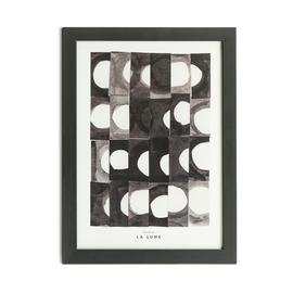 Habitat La Lune Framed Wall Print - A4