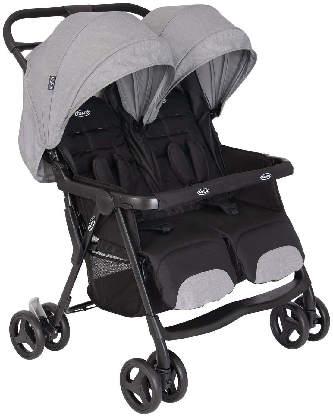 Graco DuoRider Twin Pushchair - Steeple Gray