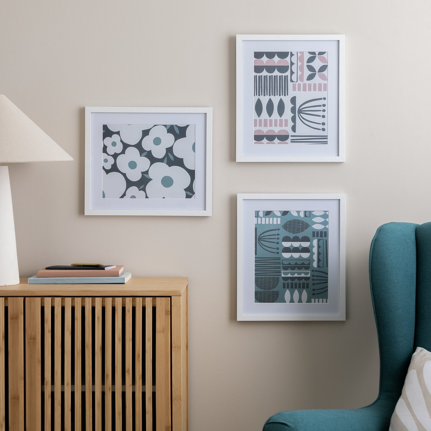 Habitat 3 Pack White Wooden Picture Frames - 8x10"