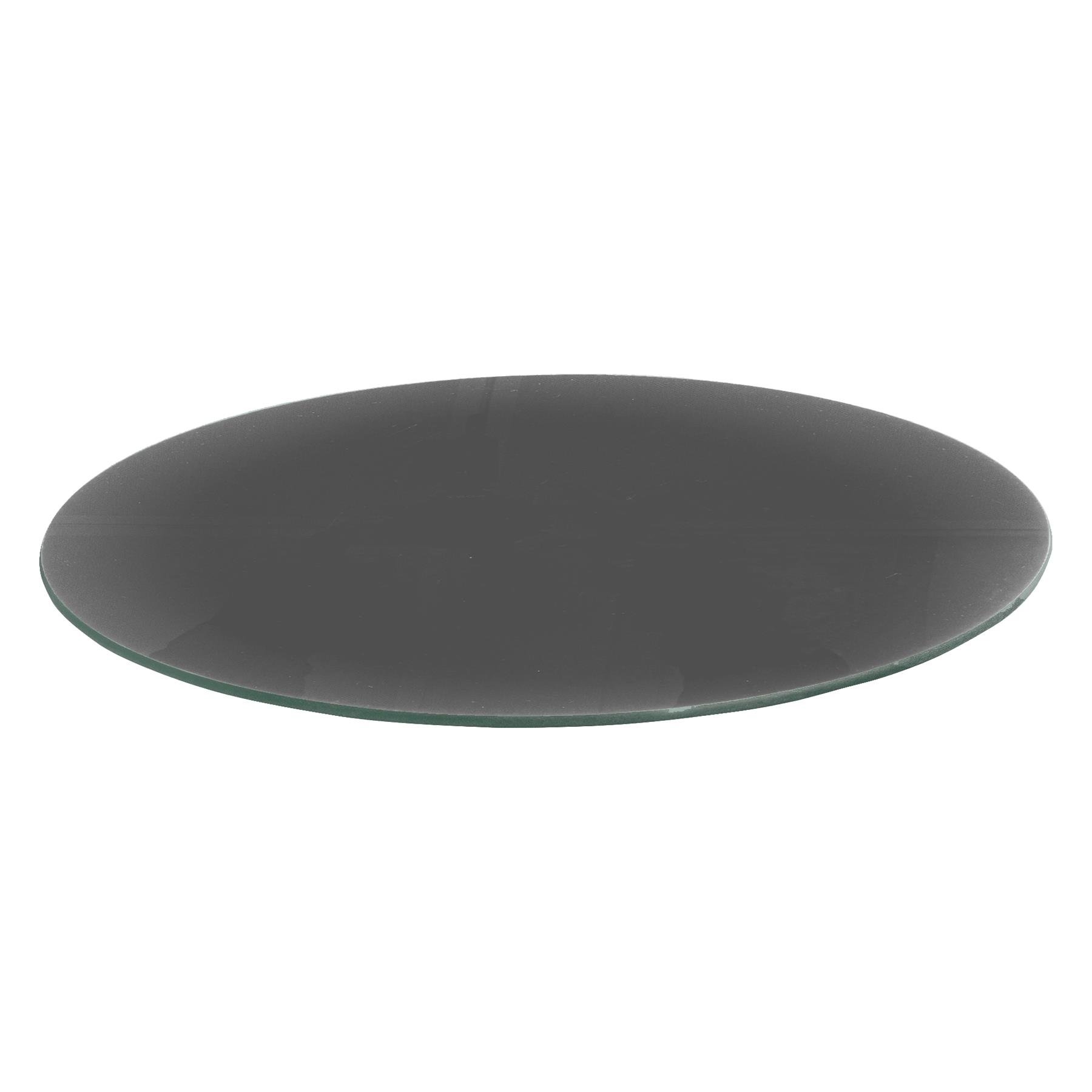 Harbour Housewares Round Glass Chopping Board - Grey