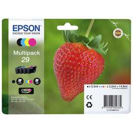 Epson 29 Strawberry Ink Cartridges - Black & Colour