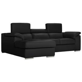 Buy Argos Home Valencia Right Hand Corner Chaise Sofa Black