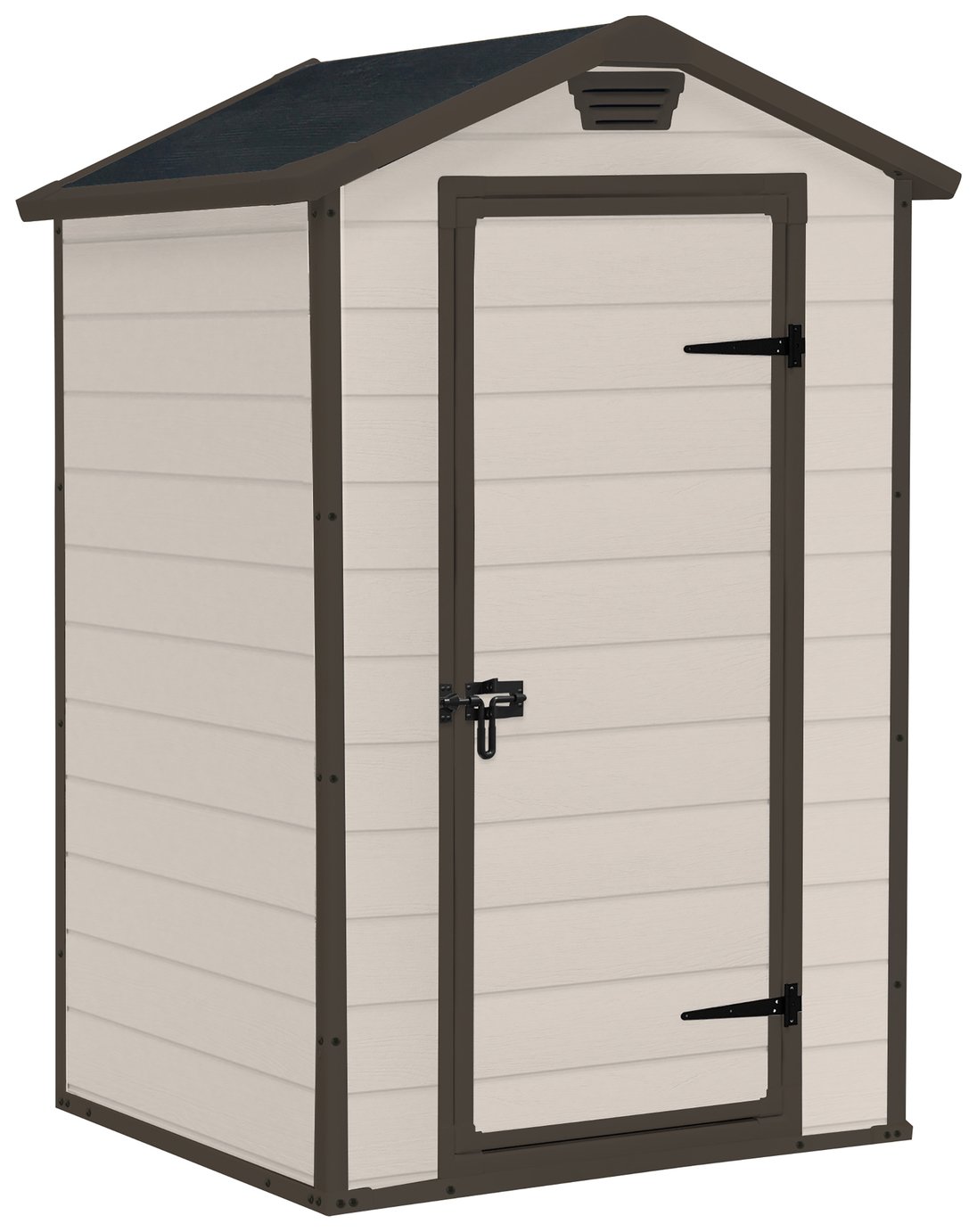 Keter Manor Apex Outdoor Garden Storage Shed 4 x 3ft - Brown