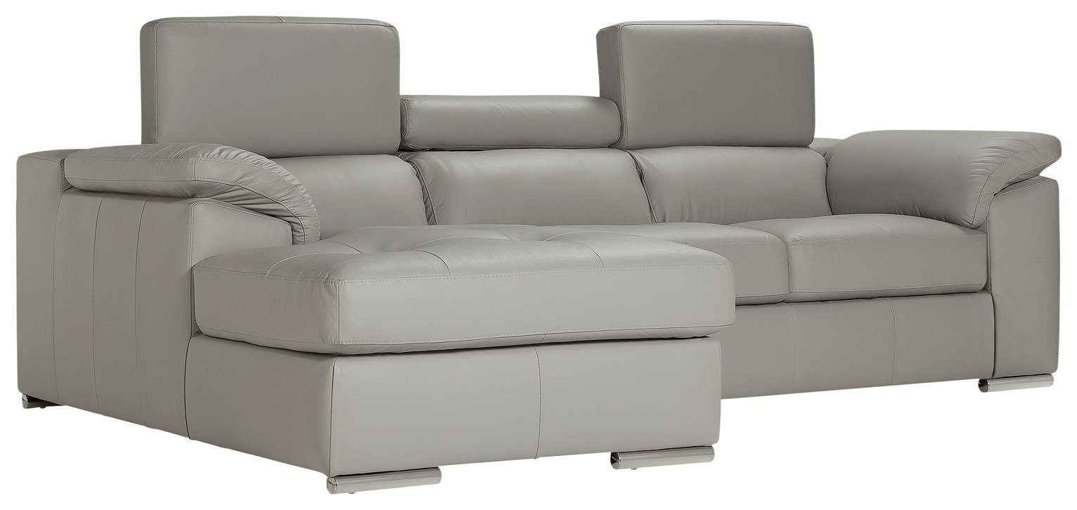 Argos Home Valencia Left Hand Corner Chaise Sofa - Grey