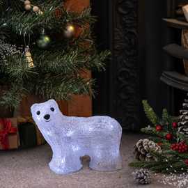 Habitat Prelit Christmas Acrylic Polar Bear Decoration