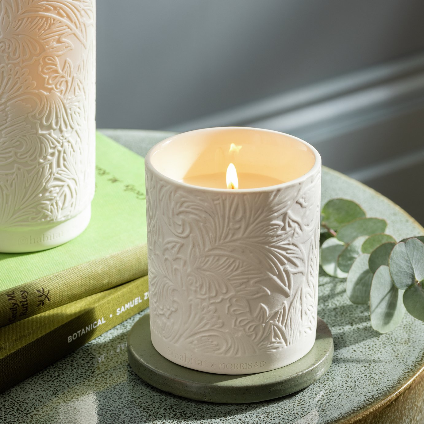 Habitat x Morris & Co. Willow & Cedarwood Ceramic Candle
