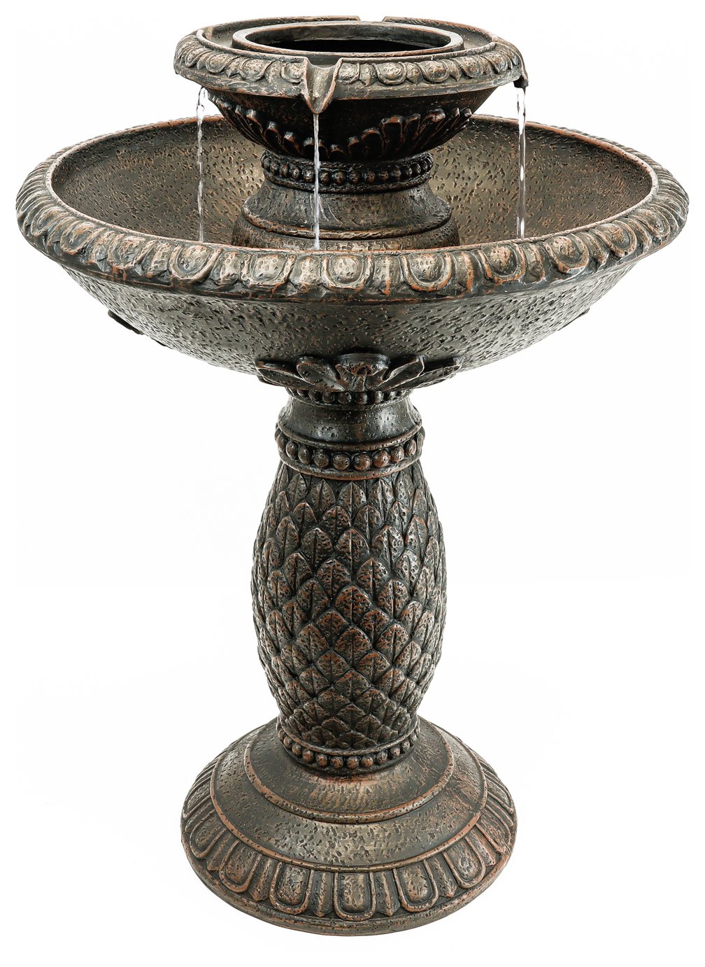 Streetwize Garden Solar Imperial Bird Bath Fountain With Bat