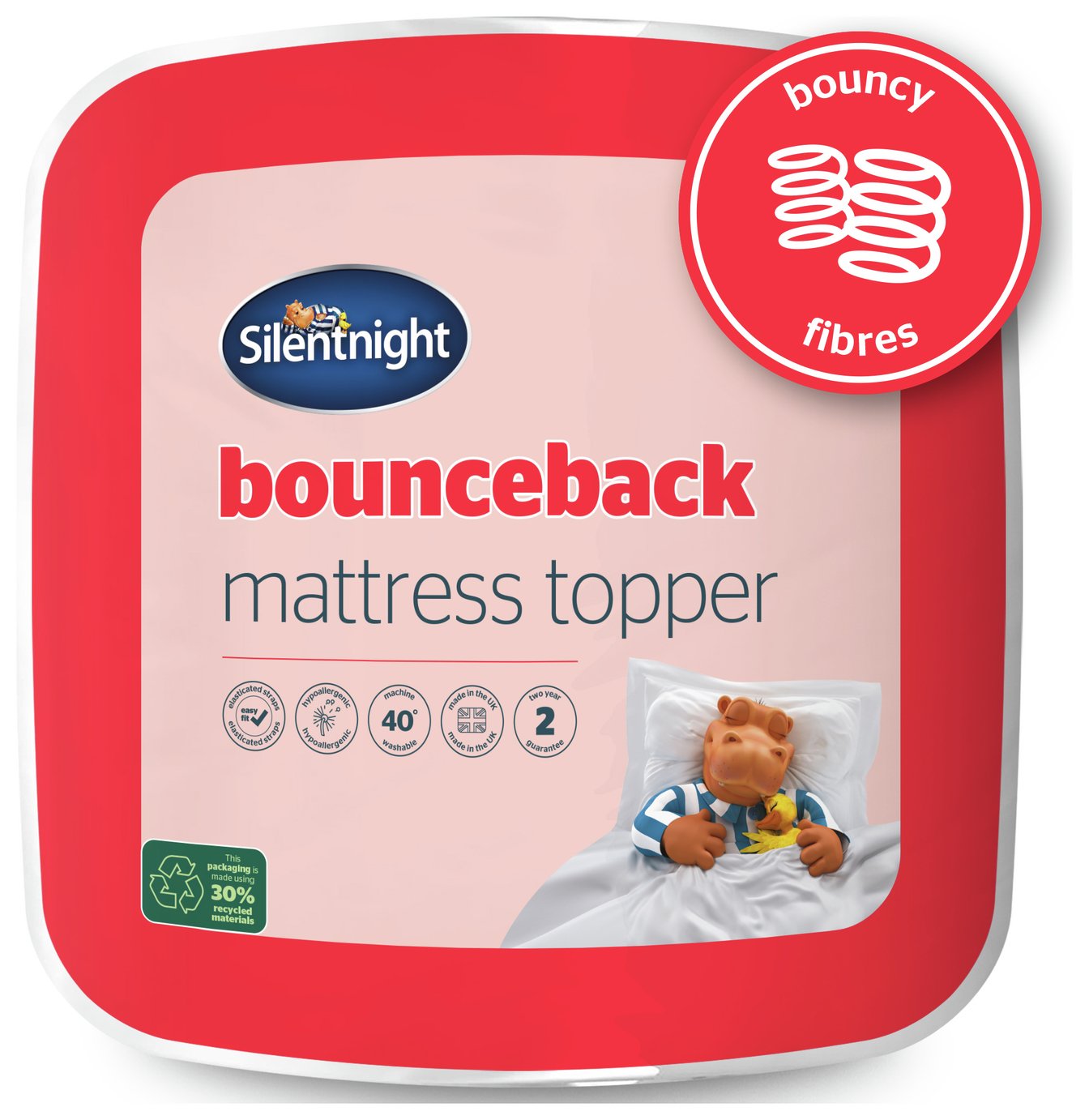 Silentnight  Bounceback 2.5 Mattress Topper