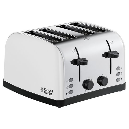 Russell Hobbs 28361 Worcester 4 Slice Toaster - White