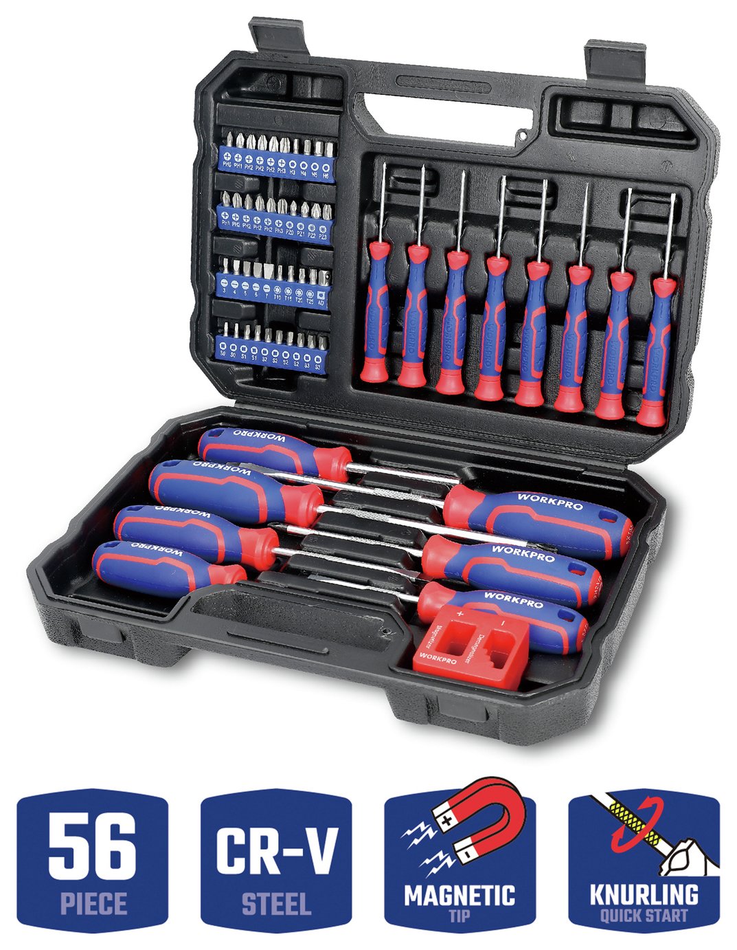 WORKPRO 56 Piece Screwdriver Set 