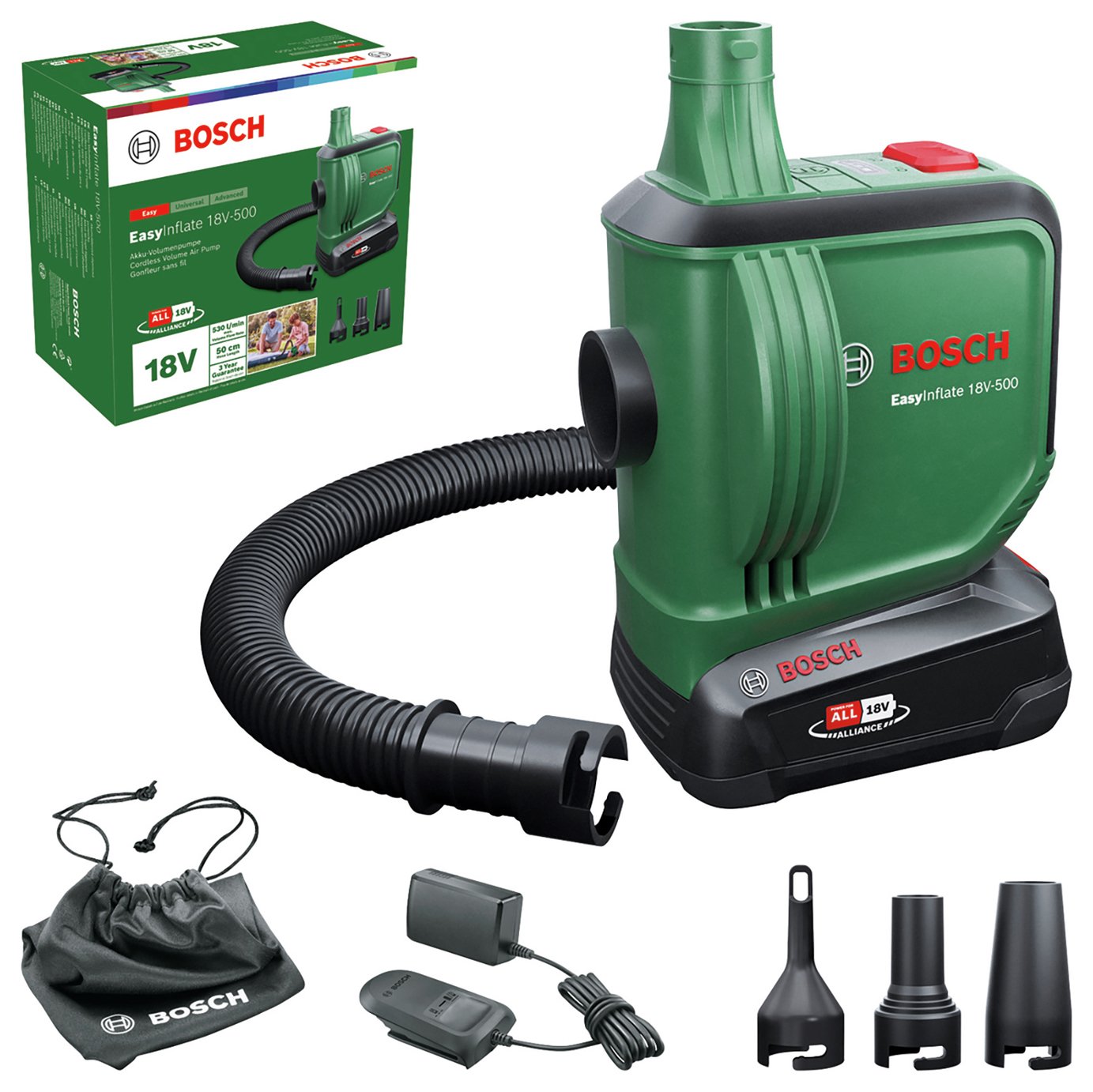 Bosch EasyInflate 18V-500 Cordless Air Pump