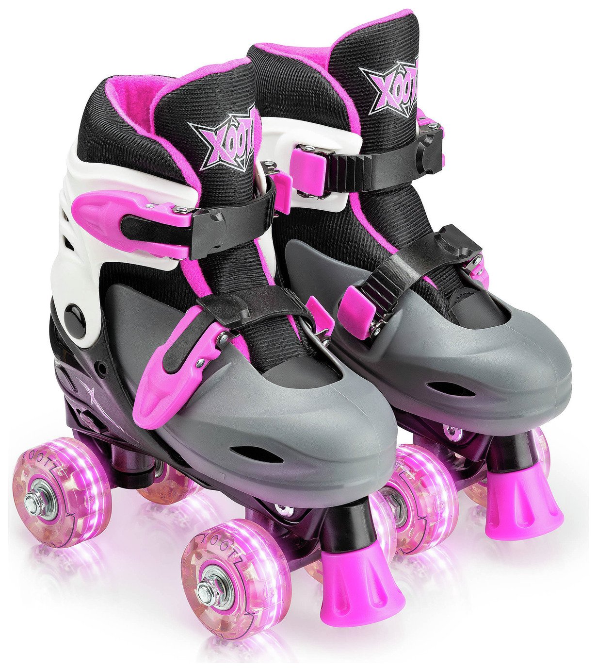 Xootz LED Quad Skates - Pink