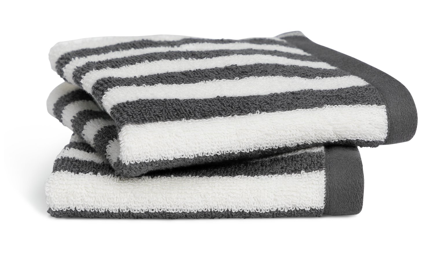 Habitat Stripe 2 Pack Face Cloth