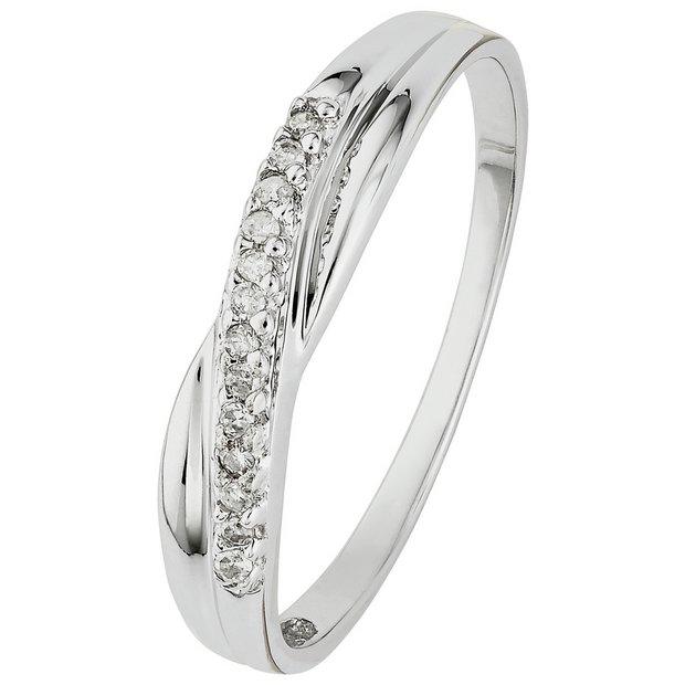 White gold engagement on sale rings argos