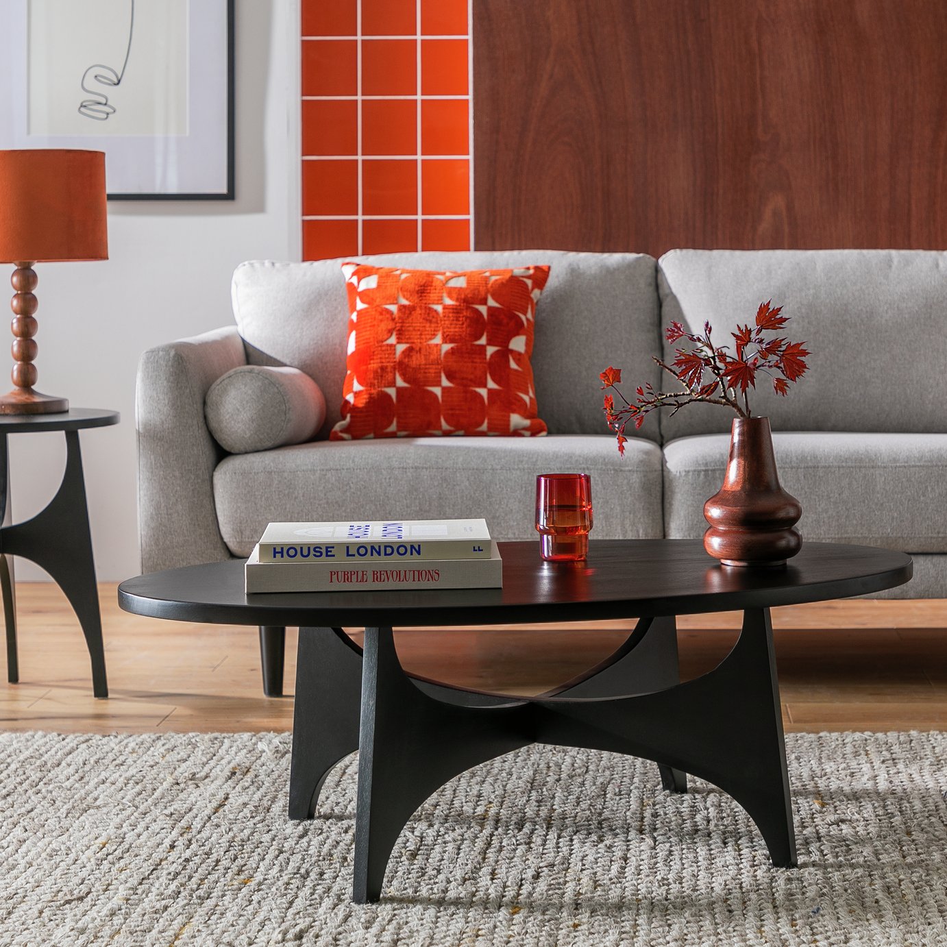 Habitat Mid Century Round Coffee Table