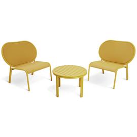 Buy Habitat May 2 Seater Metal Garden Bistro Set Mustard Patio sets Argos