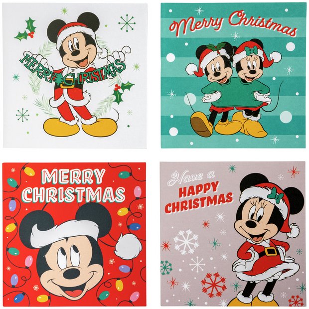 Buy Disney Pack of 30 Mickey and Minnie Mouse Christmas Cards