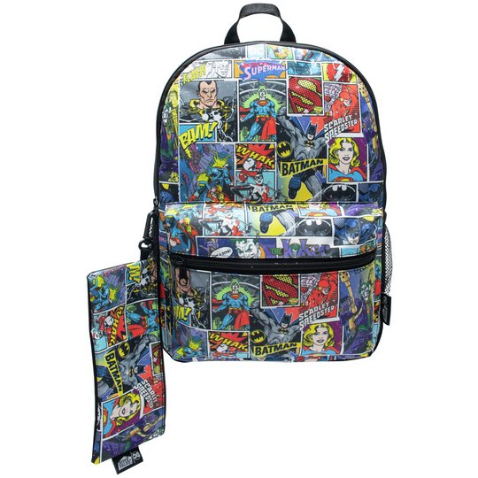 DC Comics Backpack And Pencil Case Set