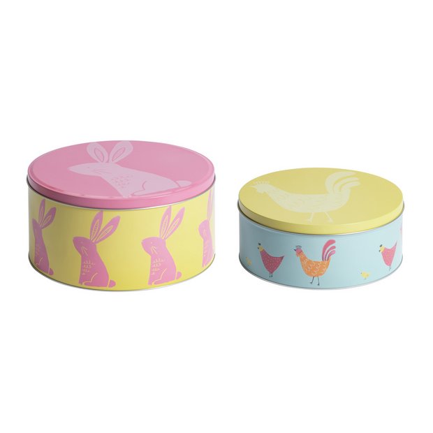 Argos cake storage tins sale