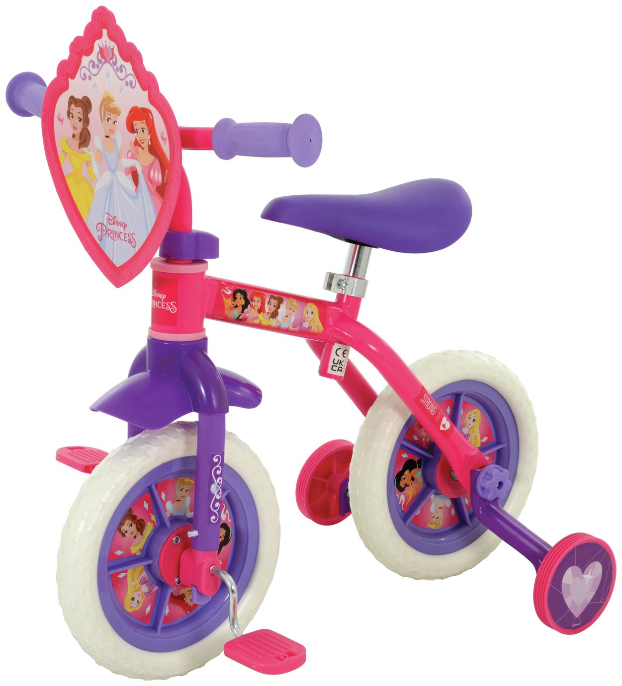Disney Princess 10 inch 2-in-1 Balance and Beginner Bike