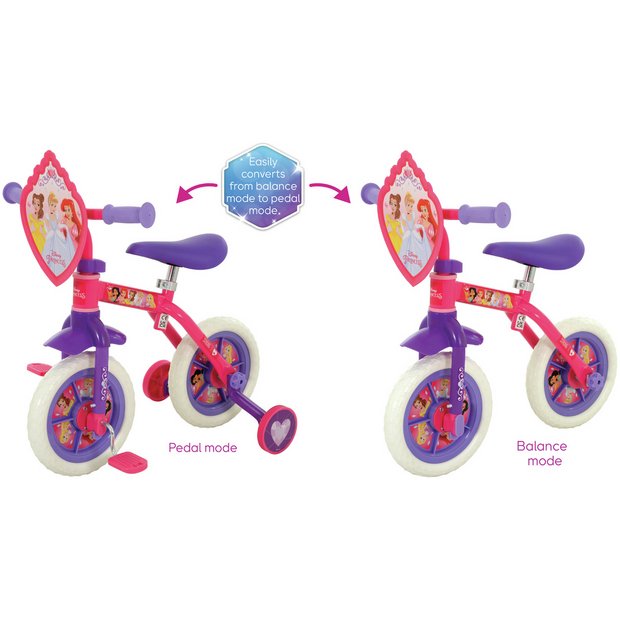 Princess bike hot sale training wheels